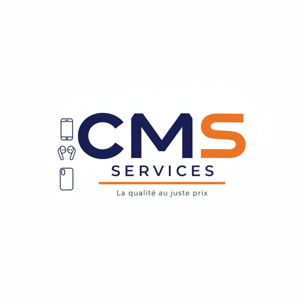 Logo CMSServices - Fond blanc pur